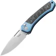 LionSTEEL Twain Button Lock CF Blue - LSTTWBLCF