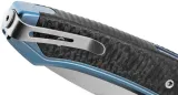 LionSTEEL Twain Button Lock CF Blue LSTTWBLCF