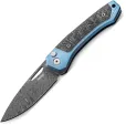 LionSTEEL Twain Button Lock Damascus - LSTTWDBL
