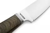 LionSTEEL Willy Fixed Blade Green Canvas LSTWL1CVG