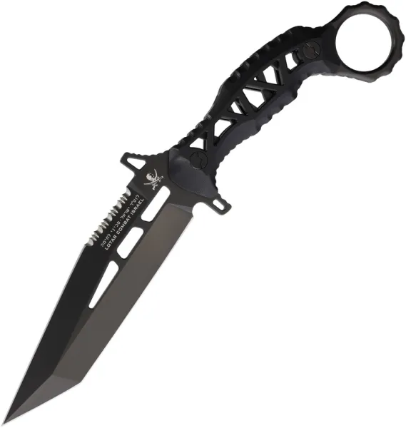 LOTAR Combat KHAOS REVENGER Fixed Blade Blk LTRKA102BK