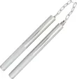 Miscellaneous Nunchakus Silver Finish - M3180