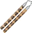 M3495 Nunchucks Low Cost Rattan Wood & Chrome