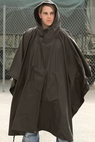 Mil-Tec Mil TecBlack Ripstop Poncho Knives M4337