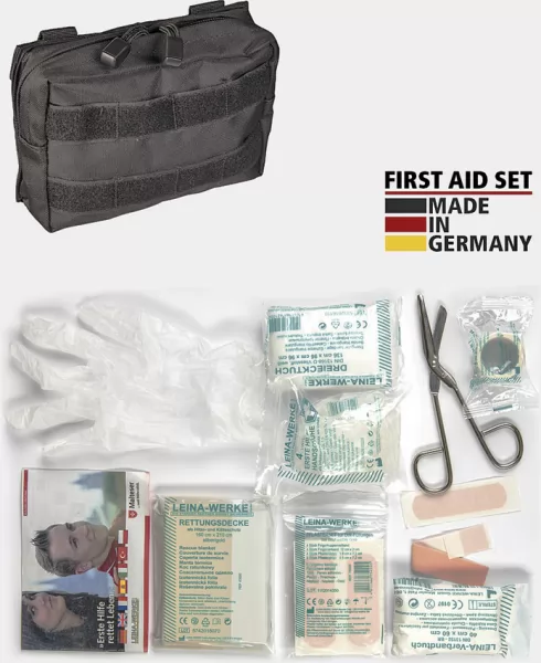 Miscellaneous First Aid Kit Bk MOLLE Pouch knives M4379
