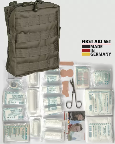 Miscellaneous First Aid Kit OD MOLLE Pouch knives M4380