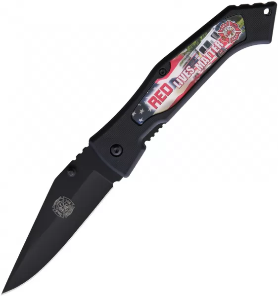 Miscellaneous Red Lives Matter Linerlock knives M4440
