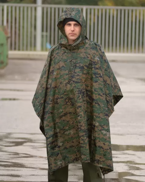 Mil-Tec Digital WL Camo Ripstop Poncho M4463