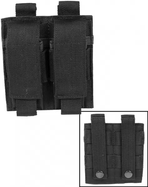 Mil-Tec Black Double Pistol Mag Pouch M4465