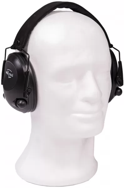 Mil-Tec Black Electronic Ear Defenders M4480