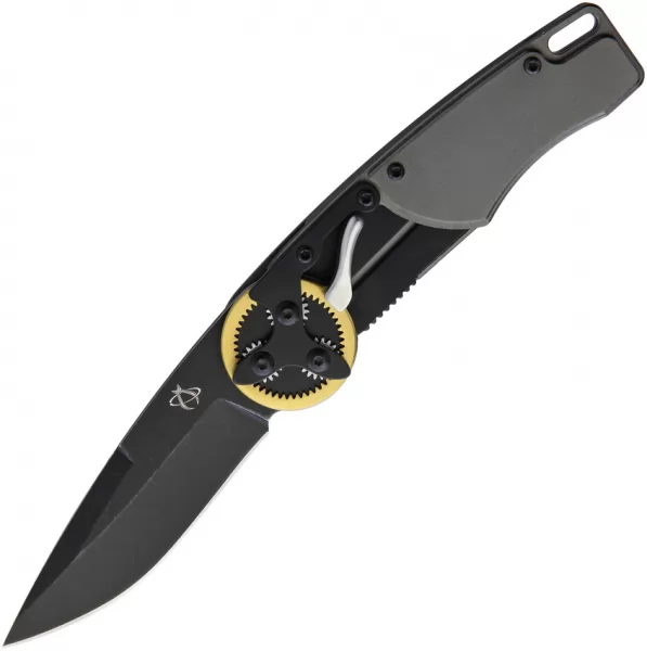 Mantis Gearhead Linerlock Brass DP knives MAN2026DP