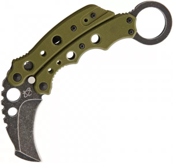 Mantis Vuja De Karambit Green knives MANMK4GSW