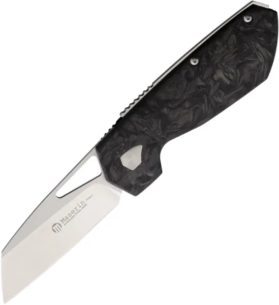 Maserin 371 W-Lock Black Fat CF knives MAS371N