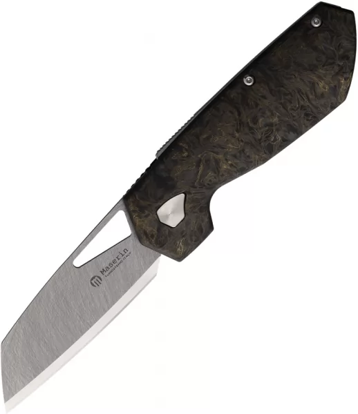 Maserin WTN W1-Lock Gold Fat Carbon knives MAS373WTG