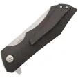 Maserin AM-2 Linerlock Black CF knives MAS378CN