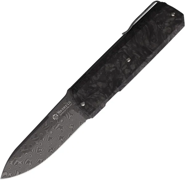 Maserin Silver Damascus Linerlock knives MAS410DN