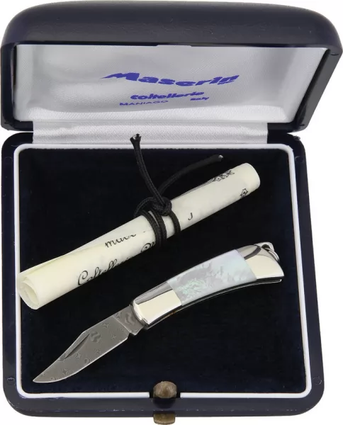 Maserin Mignon Damascus MOP knives MAS707PRD