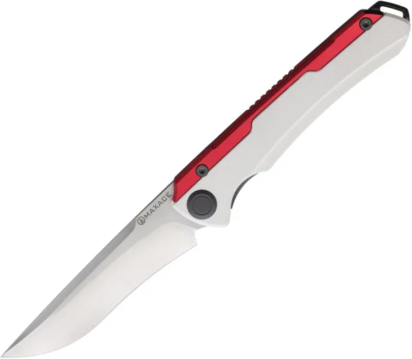 Maxace Kestrel Framelock White-Red MAXMM281C
