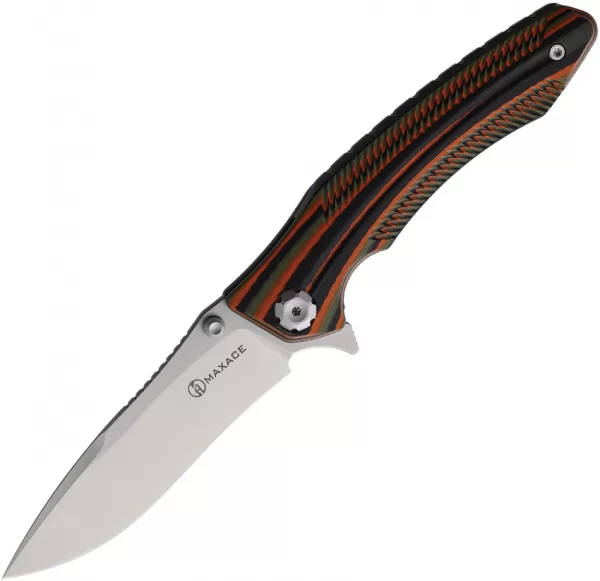 Maxace Zealot III Linerlock Blk-Org MAXMZ303