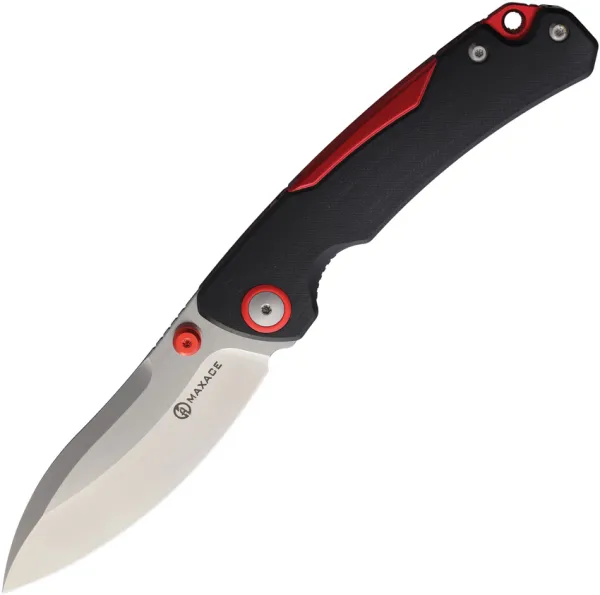 Maxace Toucan Linerlock Blk-Red MAXOA052A
