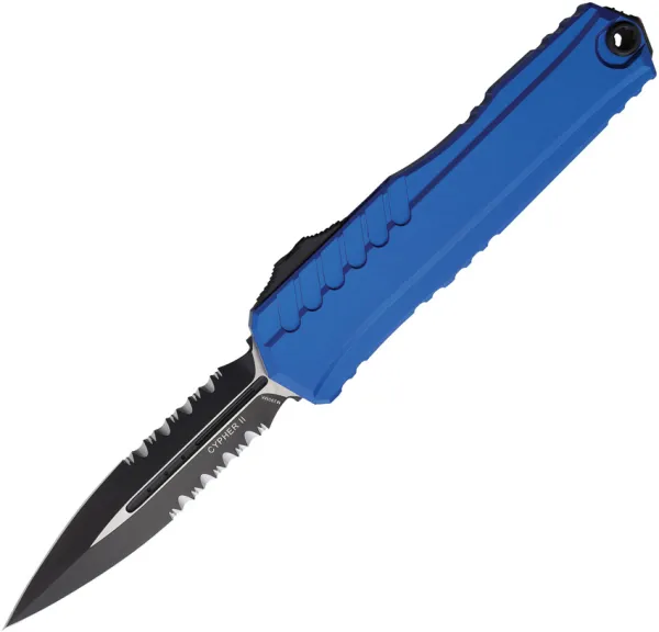 Microtech Auto Cypher II D-E OTF PS Blue MCT12422BL