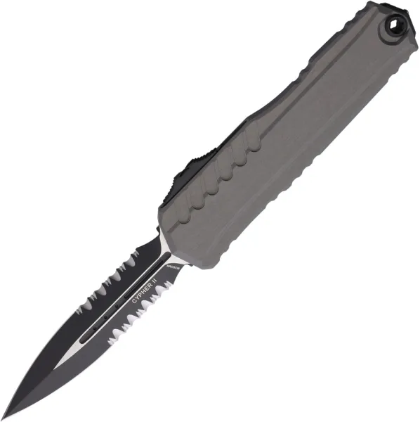 Microtech Auto Cypher II D-E OTF PS Nat MCT12422NC