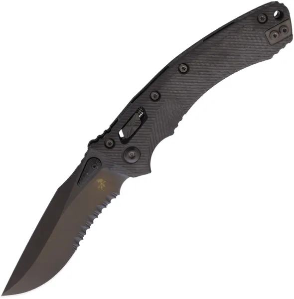 Microtech Amphibian Ram-Lok DLC CF MCT16108