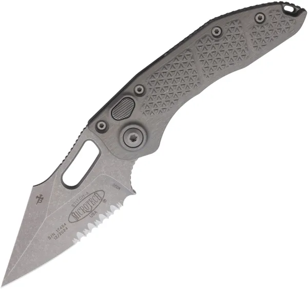 Microtech Auto Stitch S-E Button Lock PS MCT16911APNC