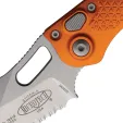 Microtech Auto Stitch Button Lock Orange MCT16911OR