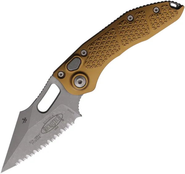 Microtech Auto Stitch S-E Button Lock Tn MCT16912APTA