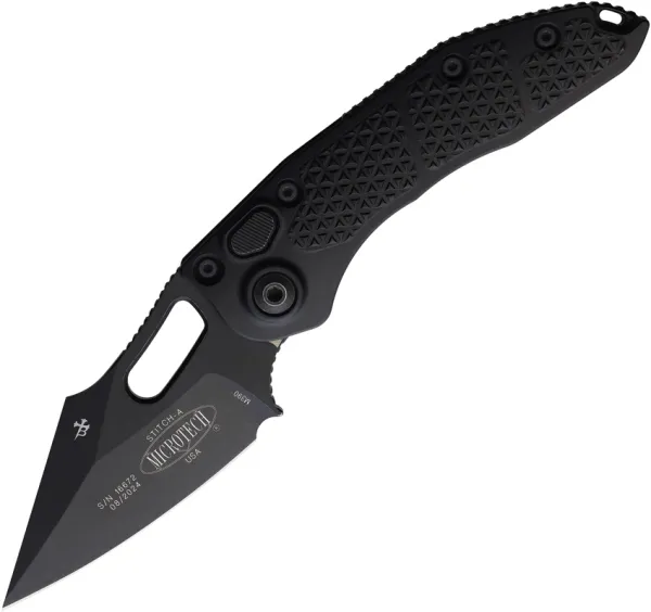 Microtech Auto Stitch S-E Button Lock AP MCT1691AP