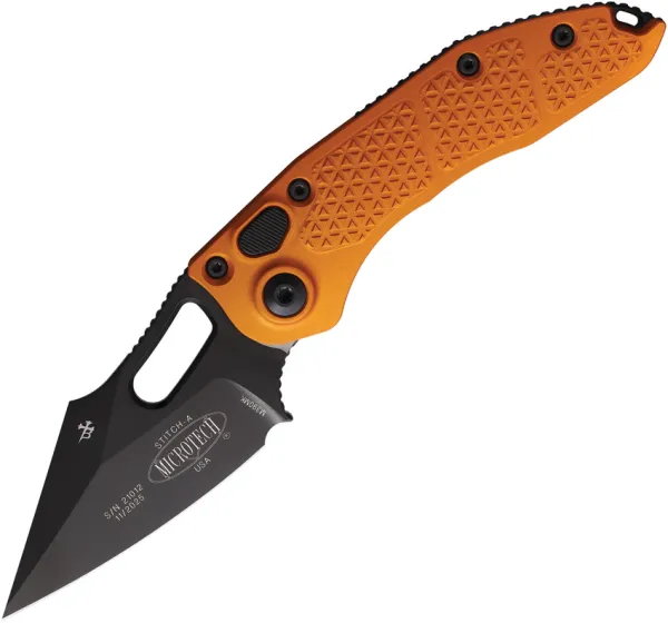 Microtech Auto Stitch S-E Button Lock SW MCT1691OT