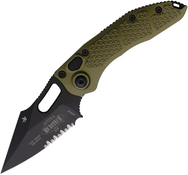 Microtech Auto Stitch S-E Button Lock PS MCT1692OD