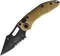 Microtech Auto Stitch Button Lock Tan - MCT1692TA