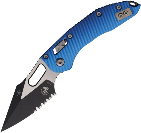 Microtech Stitch S-E Ram Lok PS Blue MCT18424