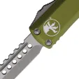 Microtech Auto UTX-85 Hellhound OTF OD MCT71910APODS