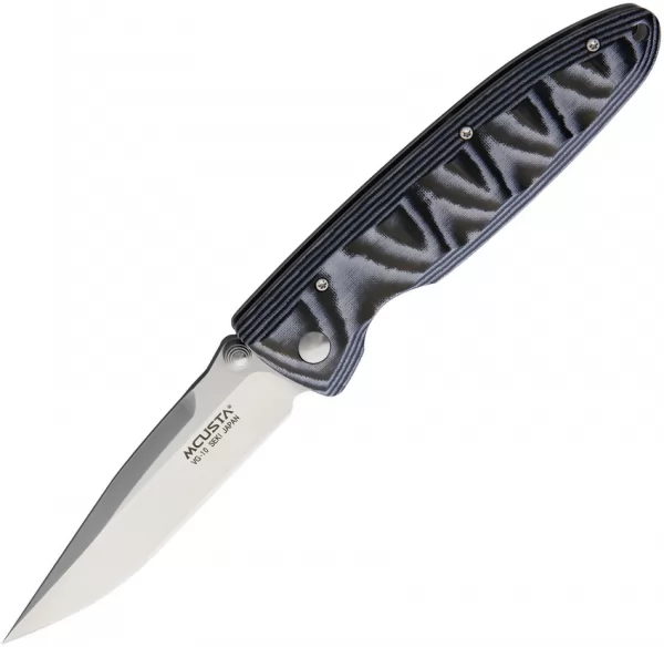 Mcusta Linerlock VG-10 Blue Micarta knives MCU10V