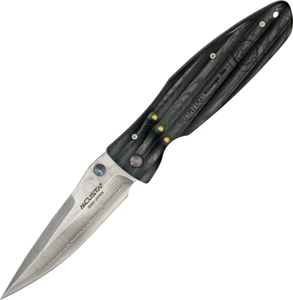 Mcusta Nobunaga Damascus knives MCU181D