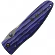 Mcusta Linerlock Blue Pakkawood knives MCU186D