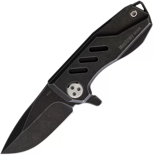 MecArmy Titanium Mini Linerlock Black MECEK33SBLK
