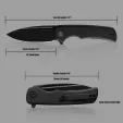 Miguron Knives Talism Linerlock Black MGR810BK