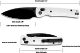 Miguron Knives Vakor Crossbar Lock White MGR817AWH