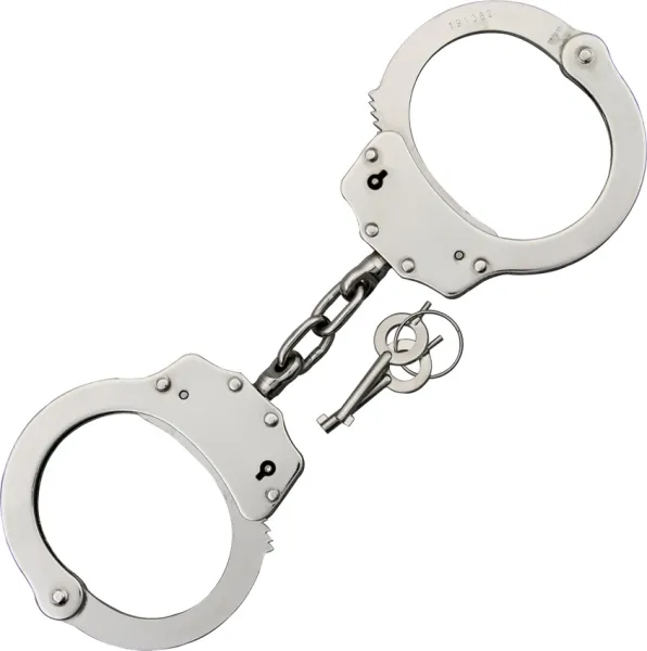 Kwik Force Scorpion Handcuffs Silver Knives MI220041SL