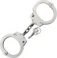 Kwik Force Scorpion Handcuffs Silver - MI220041SL