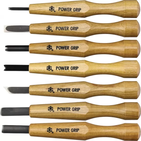 Mikihisa Power Grip Wood Chisel Set 7pc MIKA077