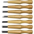Mikihisa Power Grip Wood Chisel Set 7pc MIKA077