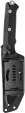 MKM-Maniago Knife Makers Base Camp Fixed Blade Blk MKMBCGBK