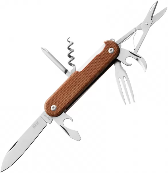 MKM-Maniago Knife Makers Campo 7 Multipurpose Knife Nat MKMCP07MAGNC