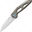 MKM-Maniago Knife Makers Edge Folder Titanium Bronze - MKMEGTBR