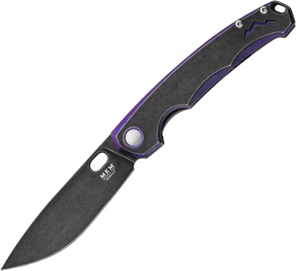MKM-Maniago Knife Makers Eclipse Framelock Purple MKMELPRBKD